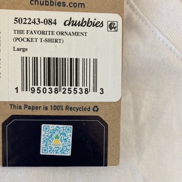 CHUBBIES THE FAVORITE ORNAMENT POCKET T-SHIRT | L - Picture 5 of 7